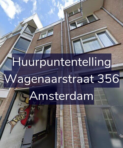 Foto gevel Huurpuntentelling voor Wagenaarstraat 356, Amsterdam