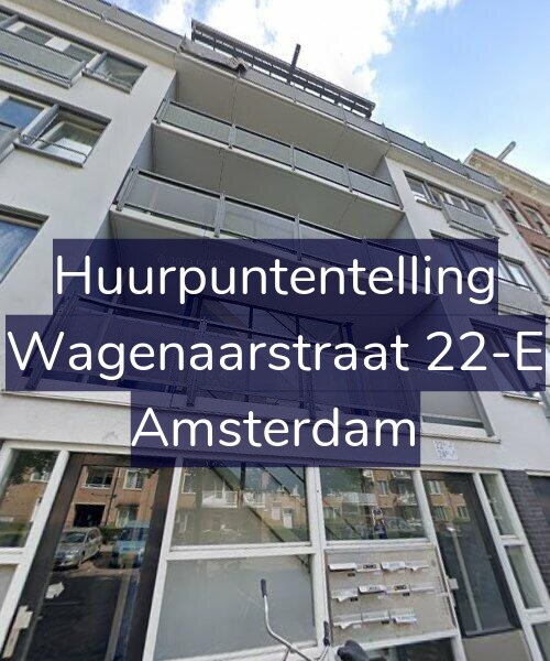 Foto gevel Huurpuntentelling voor Wagenaarstraat 22-E, Amsterdam