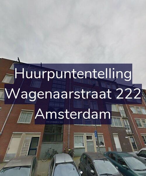 Foto gevel Huurpuntentelling voor Wagenaarstraat 222, Amsterdam