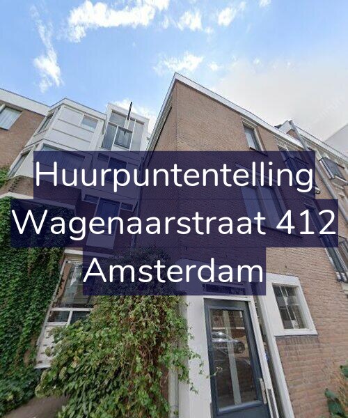 Foto gevel Huurpuntentelling voor Wagenaarstraat 412, Amsterdam
