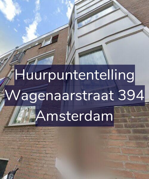 Foto gevel Huurpuntentelling voor Wagenaarstraat 394, Amsterdam