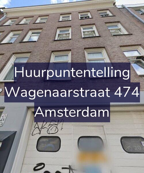 Foto gevel Huurpuntentelling voor Wagenaarstraat 474, Amsterdam