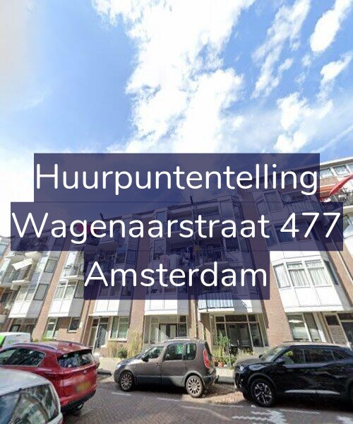 Foto gevel Huurpuntentelling voor Wagenaarstraat 477, Amsterdam