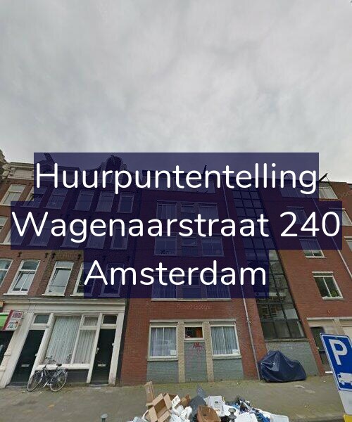 Foto gevel Huurpuntentelling voor Wagenaarstraat 240, Amsterdam