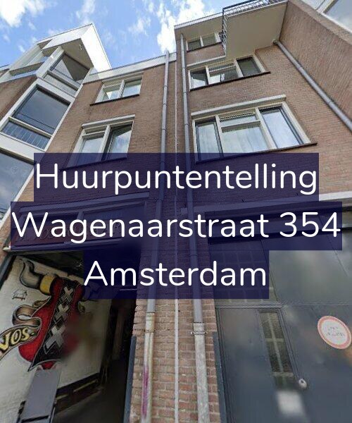 Foto gevel Huurpuntentelling voor Wagenaarstraat 354, Amsterdam