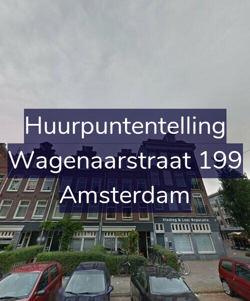Foto gevel Huurpuntentelling voor Wagenaarstraat 199, Amsterdam