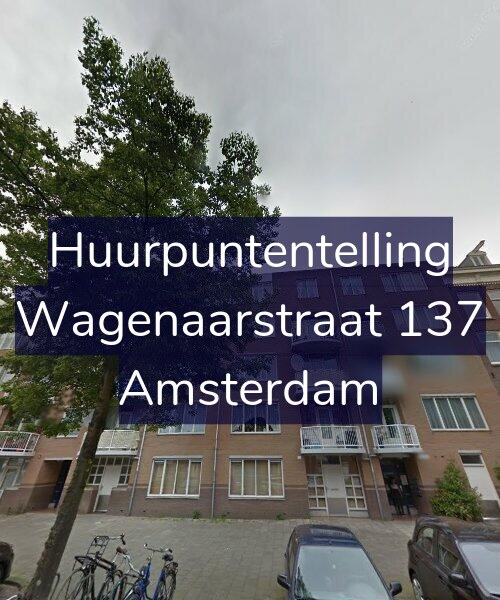 Foto gevel Huurpuntentelling voor Wagenaarstraat 137, Amsterdam