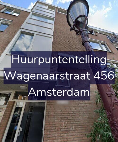 Foto gevel Huurpuntentelling voor Wagenaarstraat 456, Amsterdam