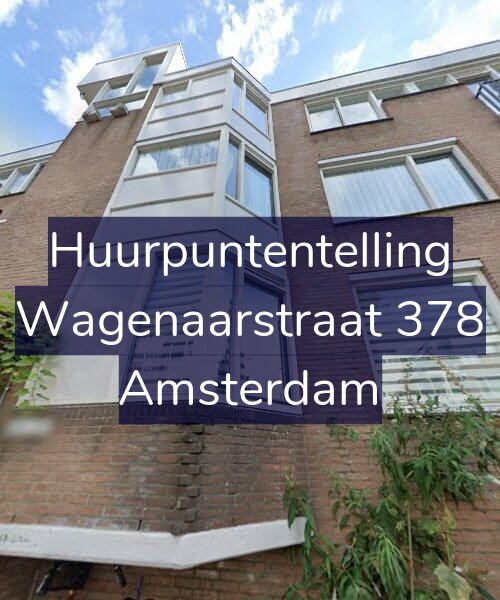 Foto gevel Huurpuntentelling voor Wagenaarstraat 378, Amsterdam