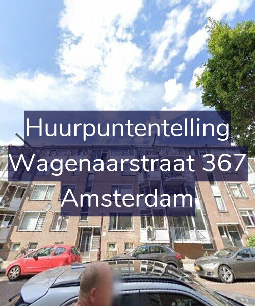 Foto gevel Huurpuntentelling voor Wagenaarstraat 367, Amsterdam