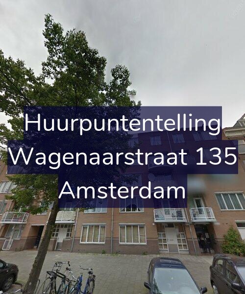 Foto gevel Huurpuntentelling voor Wagenaarstraat 135, Amsterdam