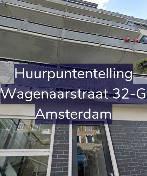 Foto gevel Huurpuntentelling voor Wagenaarstraat 32-G, Amsterdam