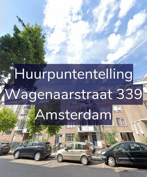Foto gevel Huurpuntentelling voor Wagenaarstraat 339, Amsterdam
