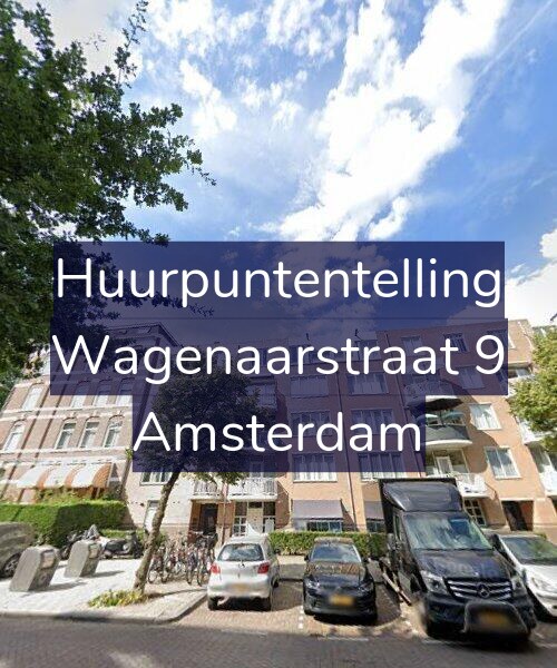 Foto gevel Huurpuntentelling voor Wagenaarstraat 9, Amsterdam