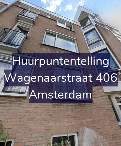 Foto gevel Huurpuntentelling voor Wagenaarstraat 406, Amsterdam