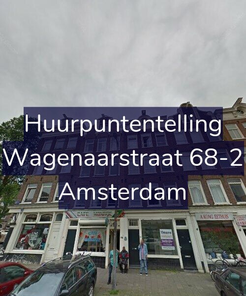 Foto gevel Huurpuntentelling voor Wagenaarstraat 68-2, Amsterdam