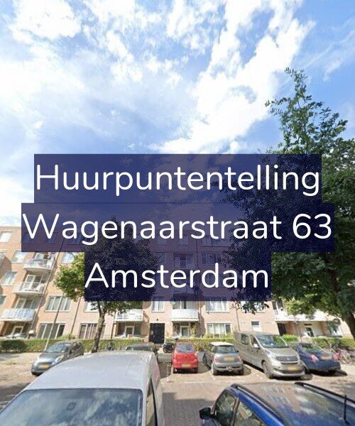 Foto gevel Huurpuntentelling voor Wagenaarstraat 63, Amsterdam