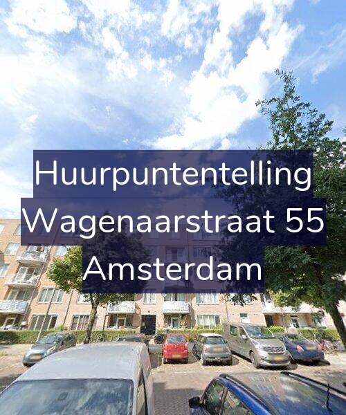 Foto gevel Huurpuntentelling voor Wagenaarstraat 55, Amsterdam
