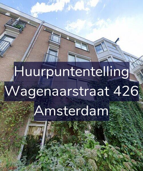 Foto gevel Huurpuntentelling voor Wagenaarstraat 426, Amsterdam