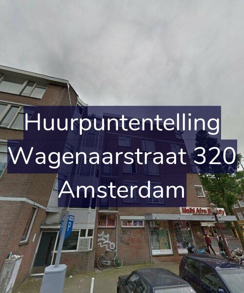 Foto gevel Huurpuntentelling voor Wagenaarstraat 320, Amsterdam