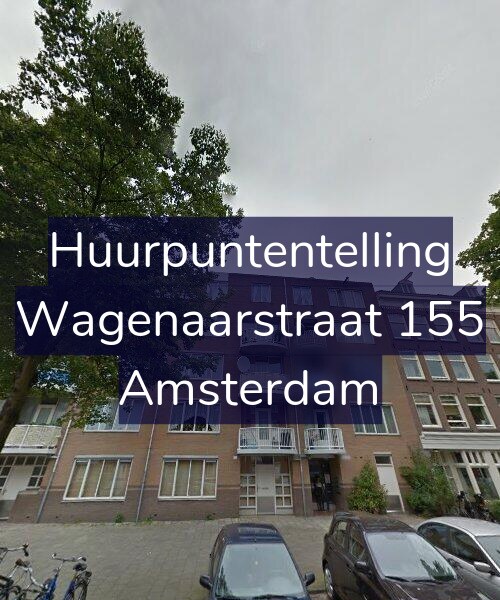 Foto gevel Huurpuntentelling voor Wagenaarstraat 155, Amsterdam