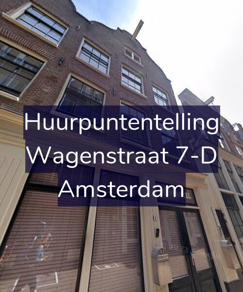 Foto gevel Huurpuntentelling voor Wagenstraat 7-D, Amsterdam