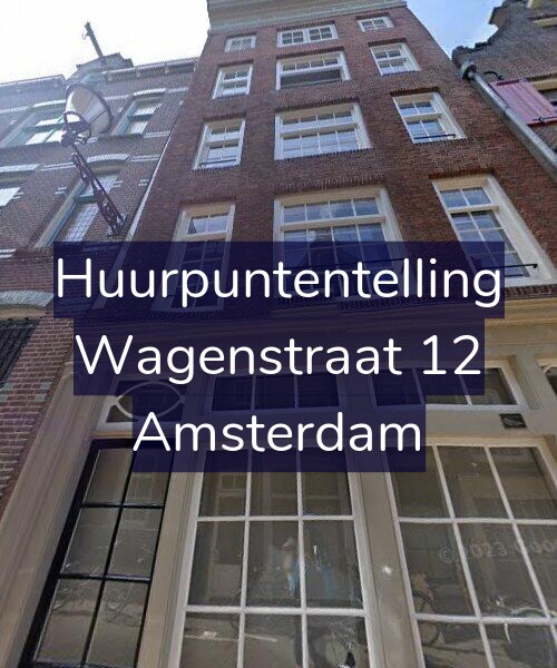 Foto gevel Huurpuntentelling voor Wagenstraat 12, Amsterdam