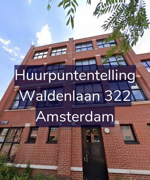 Foto gevel Huurpuntentelling voor Waldenlaan 322, Amsterdam