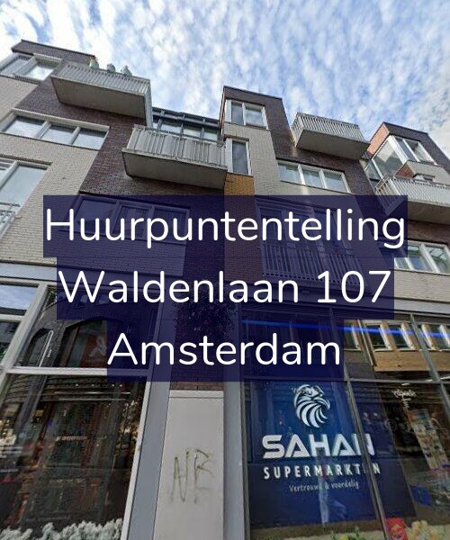 Foto gevel Huurpuntentelling voor Waldenlaan 107, Amsterdam