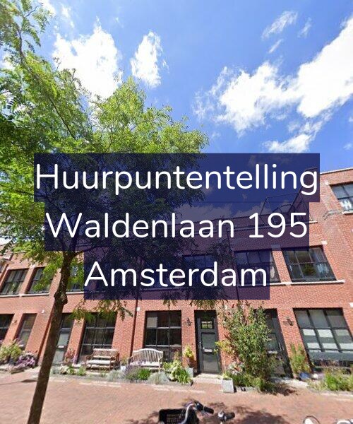 Foto gevel Huurpuntentelling voor Waldenlaan 195, Amsterdam