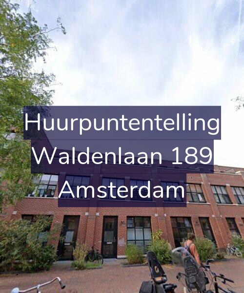 Foto gevel Huurpuntentelling voor Waldenlaan 189, Amsterdam