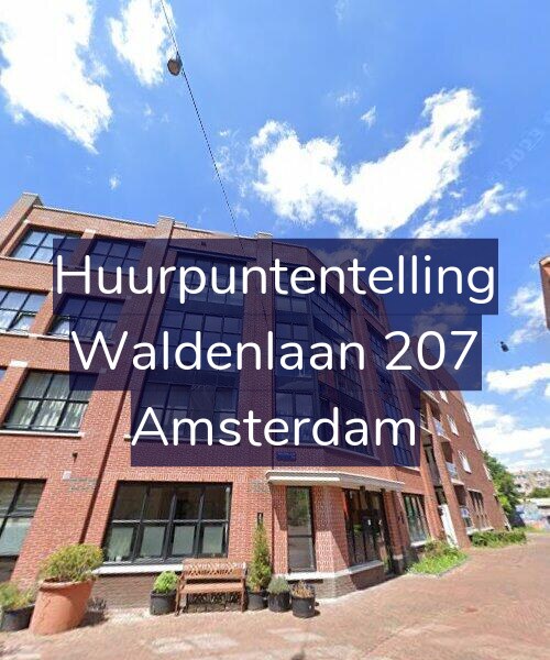 Foto gevel Huurpuntentelling voor Waldenlaan 207, Amsterdam