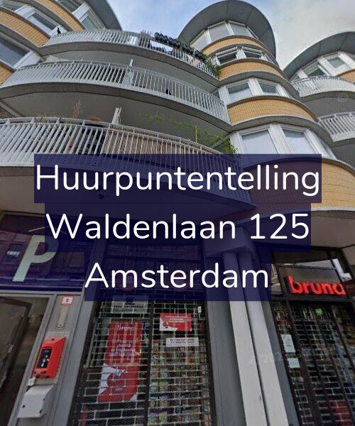 Foto gevel Huurpuntentelling voor Waldenlaan 125, Amsterdam