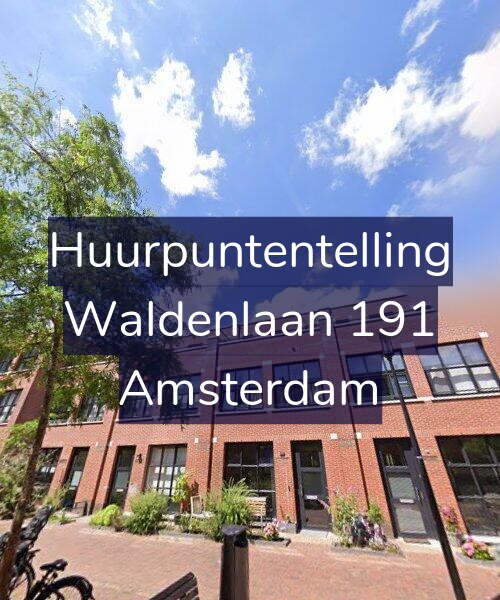 Foto gevel Huurpuntentelling voor Waldenlaan 191, Amsterdam