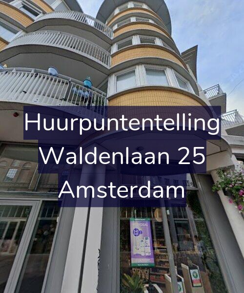 Foto gevel Huurpuntentelling voor Waldenlaan 25, Amsterdam