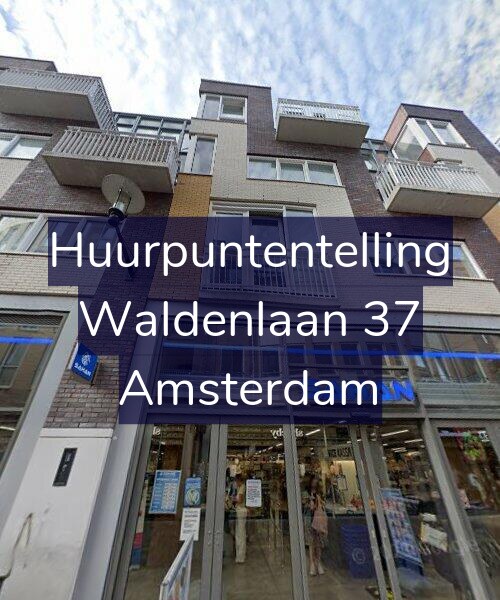 Foto gevel Huurpuntentelling voor Waldenlaan 37, Amsterdam