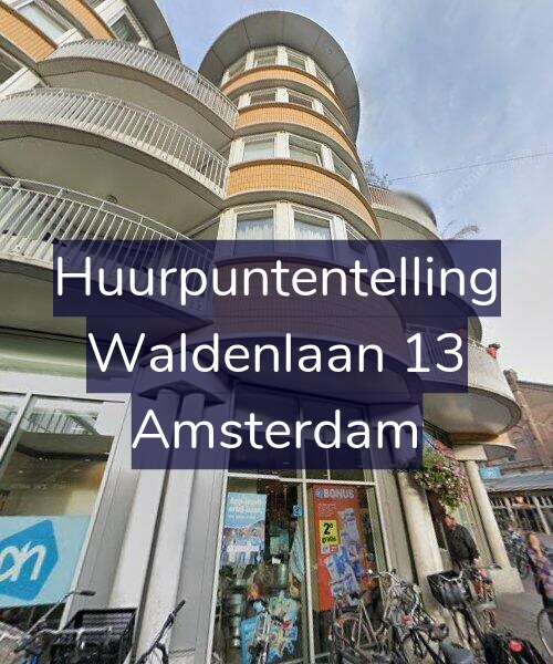 Foto gevel Huurpuntentelling voor Waldenlaan 13, Amsterdam