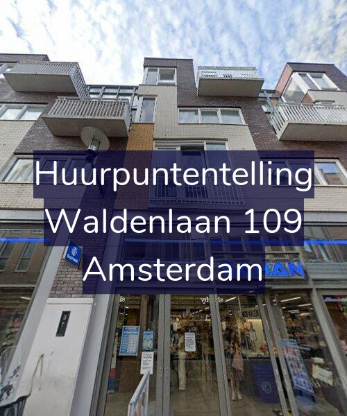 Foto gevel Huurpuntentelling voor Waldenlaan 109, Amsterdam