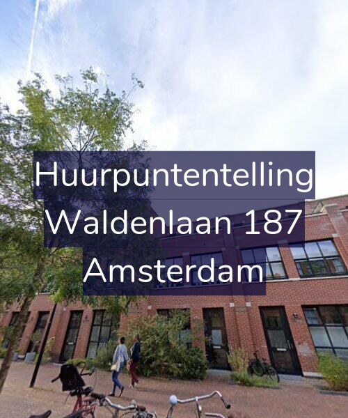Foto gevel Huurpuntentelling voor Waldenlaan 187, Amsterdam