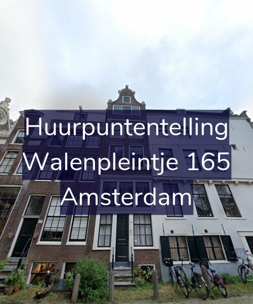 Foto gevel Huurpuntentelling voor Walenpleintje 165, Amsterdam