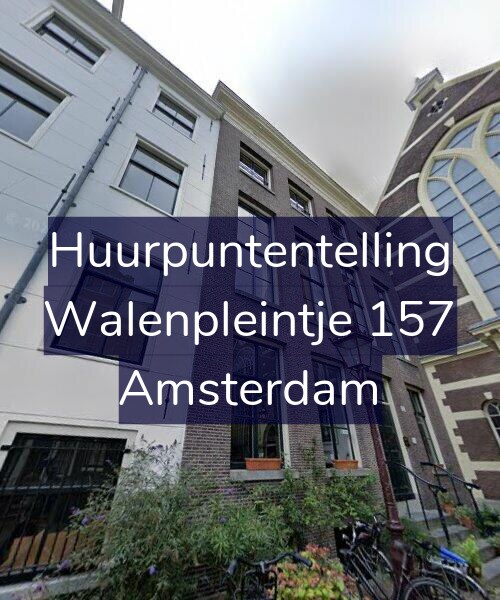 Foto gevel Huurpuntentelling voor Walenpleintje 157, Amsterdam