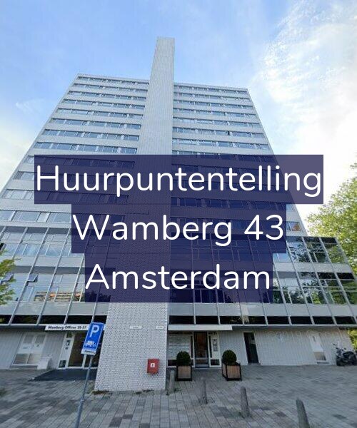 Foto gevel Huurpuntentelling voor Wamberg 43, Amsterdam