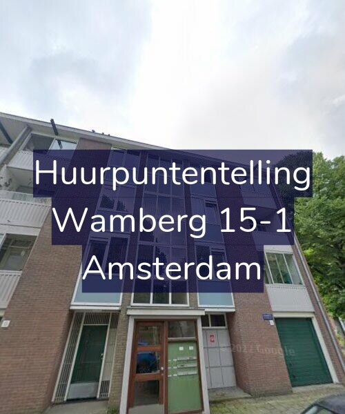 Foto gevel Huurpuntentelling voor Wamberg 15-1, Amsterdam