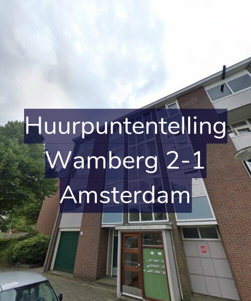 Foto gevel Huurpuntentelling voor Wamberg 2-1, Amsterdam