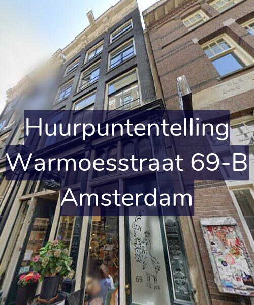 Foto gevel Huurpuntentelling voor Warmoesstraat 69-B, Amsterdam