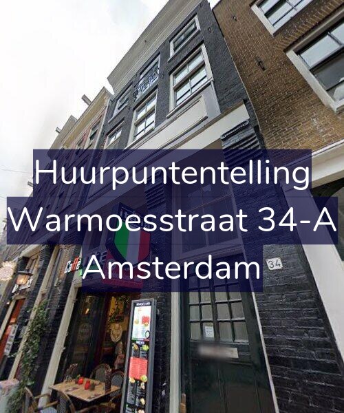 Foto gevel Huurpuntentelling voor Warmoesstraat 34-A, Amsterdam