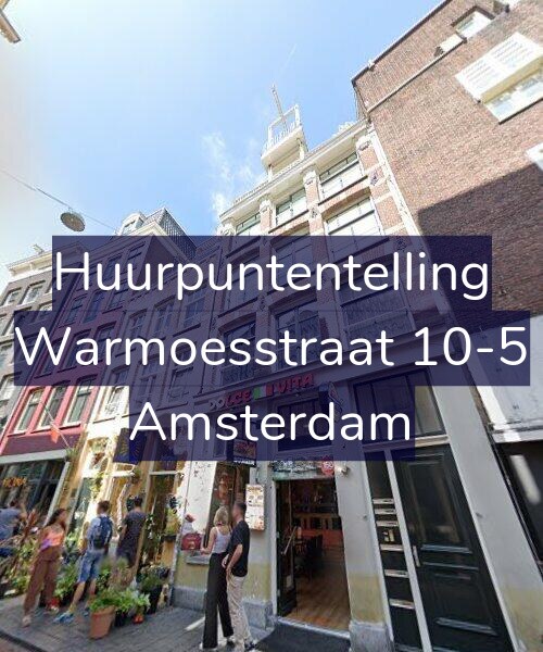 Foto gevel Huurpuntentelling voor Warmoesstraat 10-5, Amsterdam