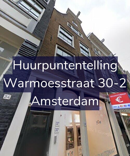 Foto gevel Huurpuntentelling voor Warmoesstraat 30-2, Amsterdam