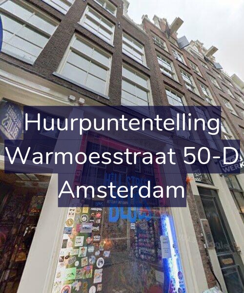 Foto gevel Huurpuntentelling voor Warmoesstraat 50-D, Amsterdam