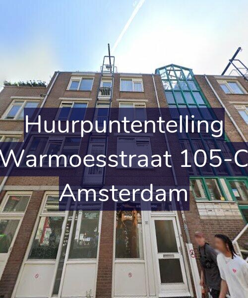 Foto gevel Huurpuntentelling voor Warmoesstraat 105-C, Amsterdam